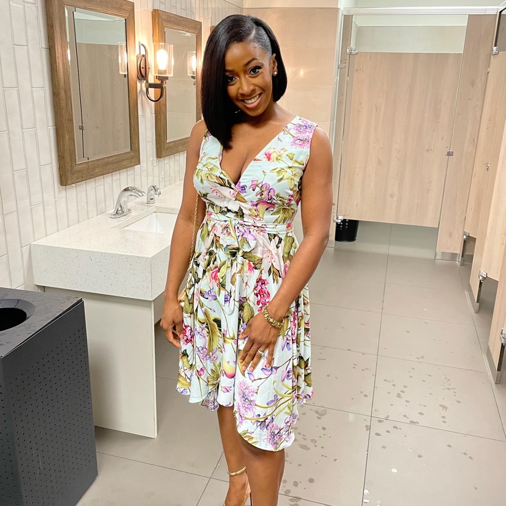 Floral Dress with belt